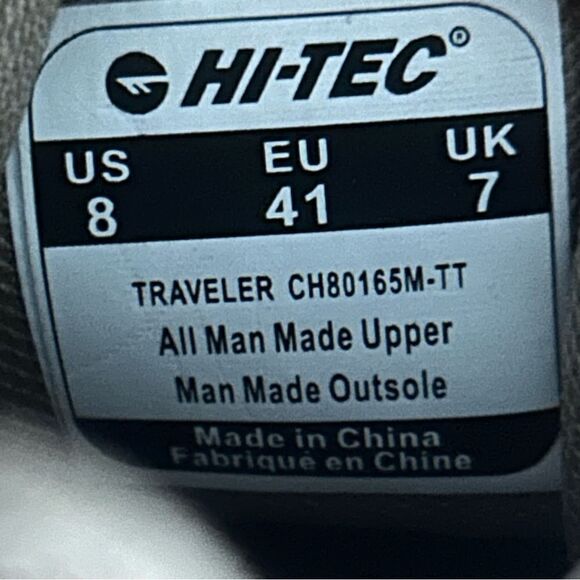 HI-TEC Traveler Men’s Hiking Shoes Lace Up High Top Sneakers Brown Size 8 - Picture 8 of 8